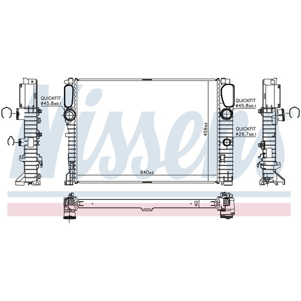 Nissen Nissens Radiator, 62796A 62796A